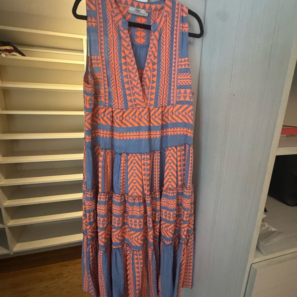 Devotion TWINS Pink and Blue Sleeveless Sundress